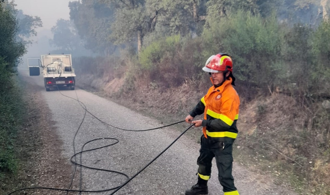 Grosso incendio fra Busachi e Ula Tirso: intervengono Canadair da Roma
