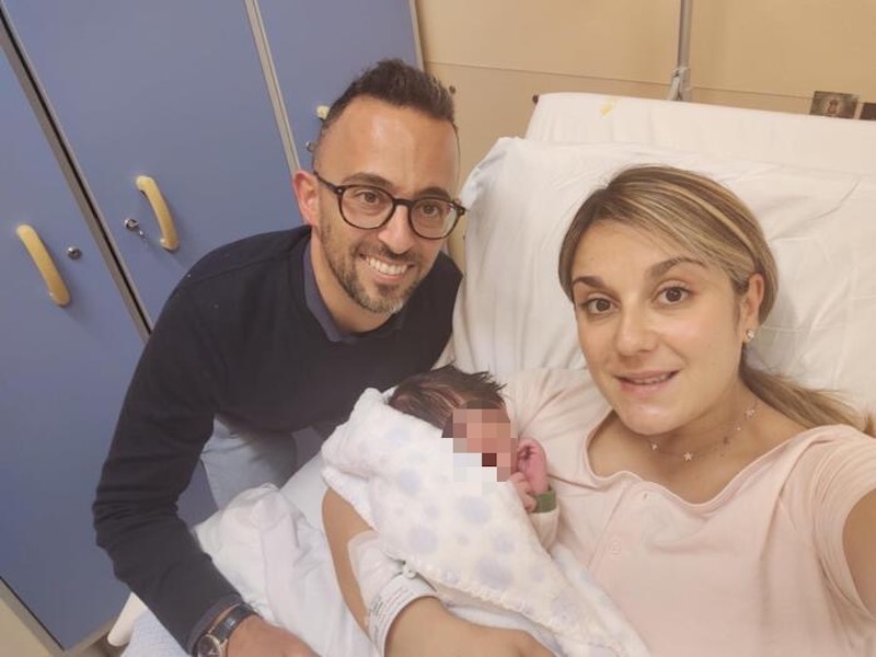 Riccardo è il primo bambino nato nel 2023 all'ospedale civile di Alghero