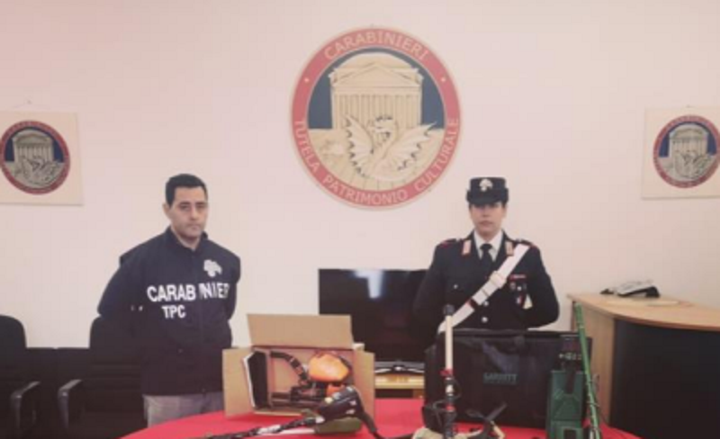Scavi clandestini in Sardegna: Carabinieri sequestrano dieci metal detector 
