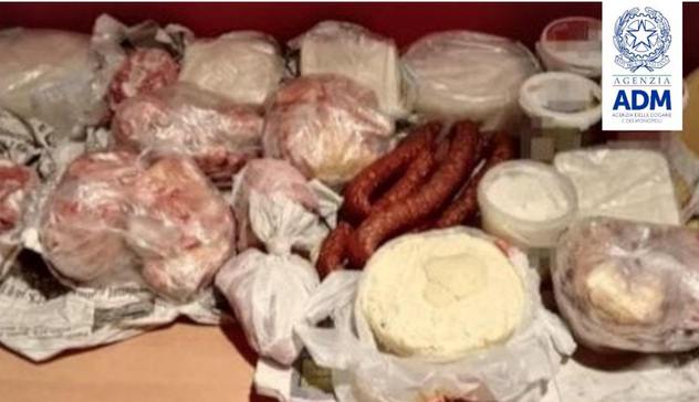 Aeroporto Elmas: sequestrati 56 kg di carne e latticini