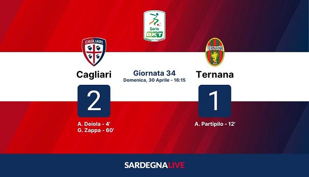 Cagliari-Ternana 2-1, vittoria fondamentale in chiave playoff