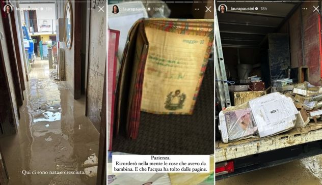 Laura Pausini mostra le foto della casa dopo l’alluvione. “Resta solo il ricordo”