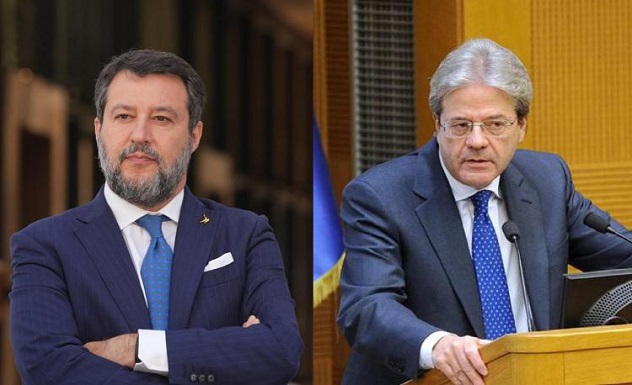 Salvini contro Gentiloni: 