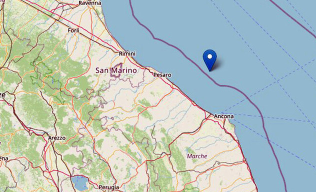 Terremoto nelle Marche, scossa di magnitudo 3.9 ad Ancona