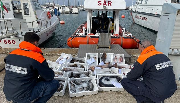 Operazione Spinnaker: 218 tonnellate di pesce sequestrato
