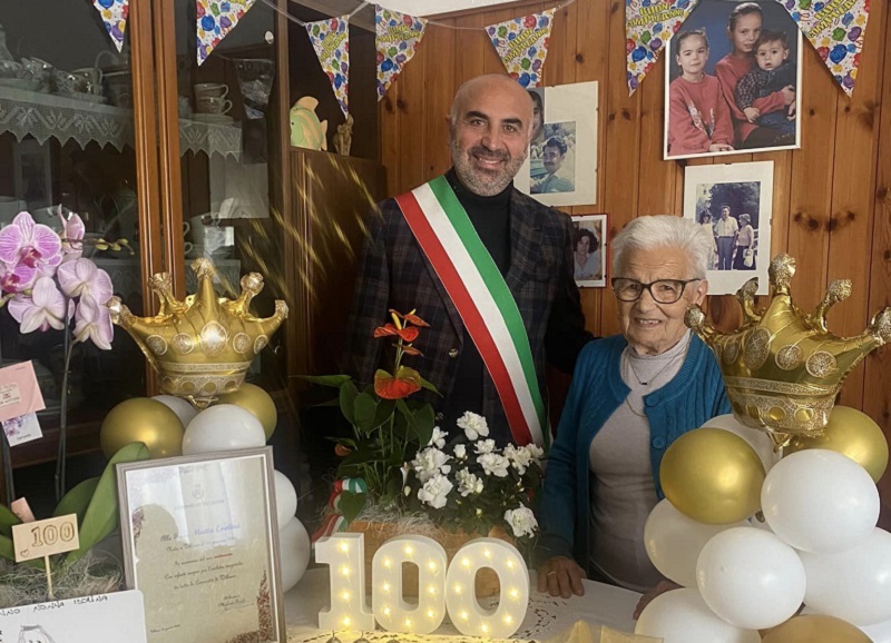 Festeggiati a Villasor i 100 anni di Esolina Matta