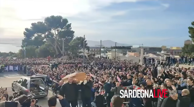 Cagliari: Gigi Riva seppellito nel cimitero monumentale di Bonaria