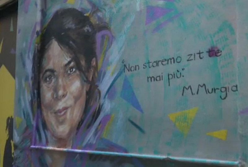 Napoli: Michela Murgia nei murales dell'artista Trisha Palma 
