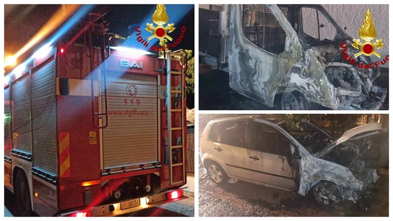 Ancora veicoli in fiamme: a Cannigione due mezzi bruciati