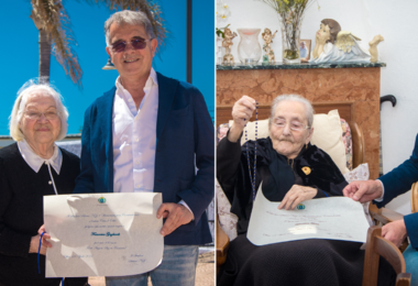Festa di compleanno per due centenarie a Olbia