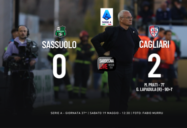 Sassuolo-Cagliari 0-2, é la vittoria salvezza per i rossoblù