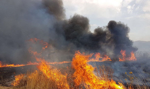 Incendi nel Sulcis di probabile origine dolosa: in azione cinque elicotteri