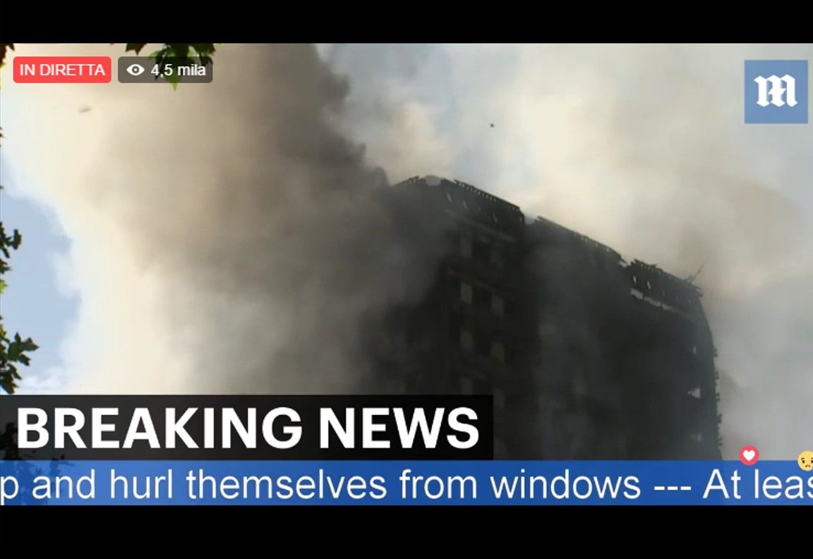 In DIRETTA da Londra: le immagini del grattacielo in fiamme | VIDEO