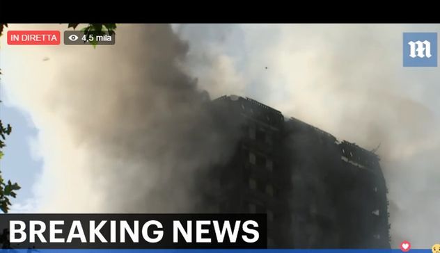 In DIRETTA da Londra: le immagini del grattacielo in fiamme | VIDEO
