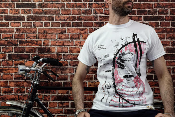 Antonio Marras firma le t-shirt per Giro d'Italia