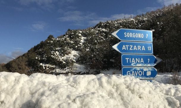 Emergenza neve nel nuorese: è polemica contro la Regione
