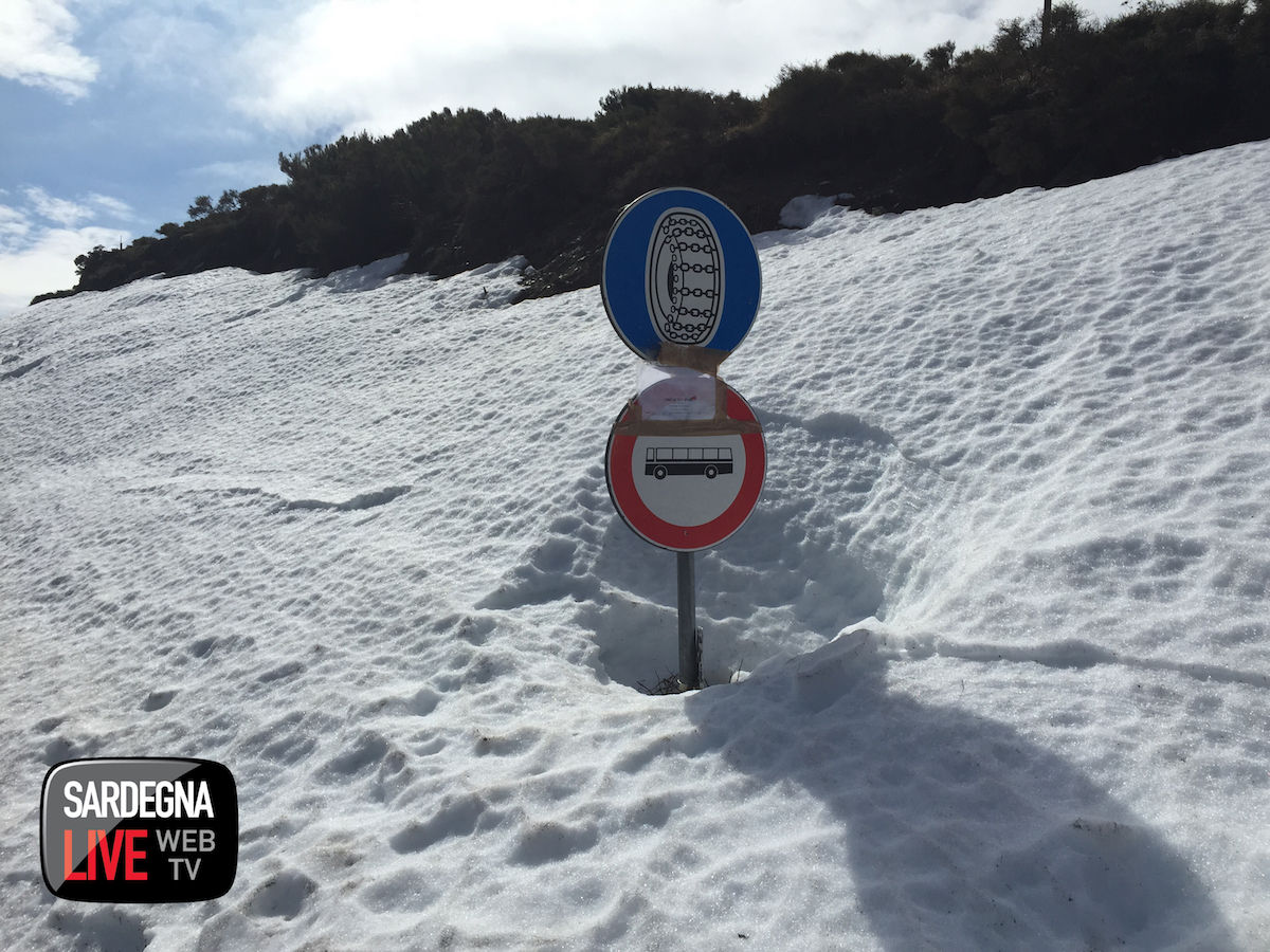 Attese per questo pomeriggio nevicate fino ai 400-500 metri su tutta la Sardegna Centro-Settentrionale