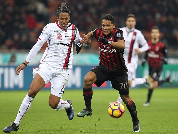 Milan-Cagliari 1-0. Bacca beffa i rossoblù