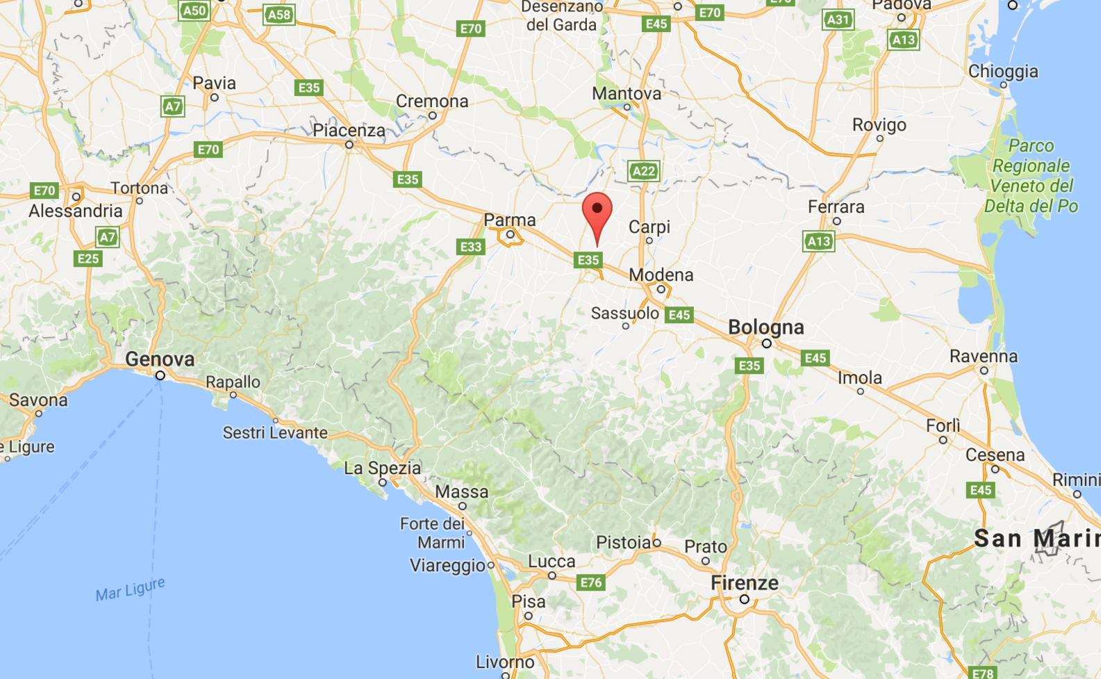 Scossa di terremoto di magnitudo 3.7 registrata questa mattina nella zona di Reggio Emilia