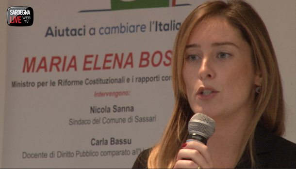 La Ministra Maria Elena Boschi a Sassari: più curiosità di vederla o di ascoltarla?