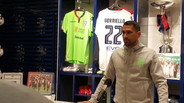 Borriello al Cagliari Store: 