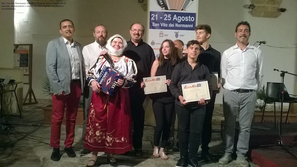 Inoria Bande protagonista al Festival Internazionale di Brindisi e al Campionato del mondo di organetto