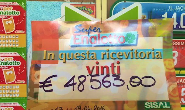 La dea bendata bacia Ovodda: vinti al nuovo SuperEnalotto cinquanta mila euro