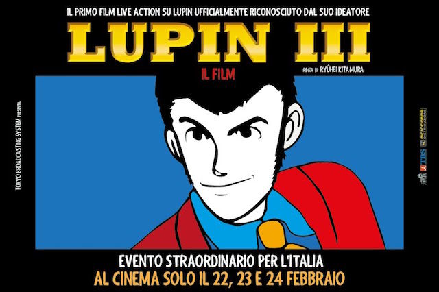 Il 22, 23 E 24 febbraio arriva nei cinema sardi Lupin III