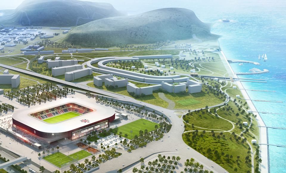 21mila posti, strutture commerciali e un ristorante: presentato il progetto per il nuovo stadio del Cagliari