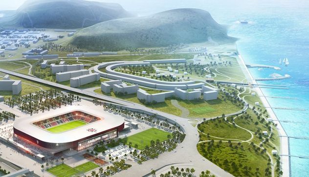 21mila posti, strutture commerciali e un ristorante: presentato il progetto per il nuovo stadio del Cagliari