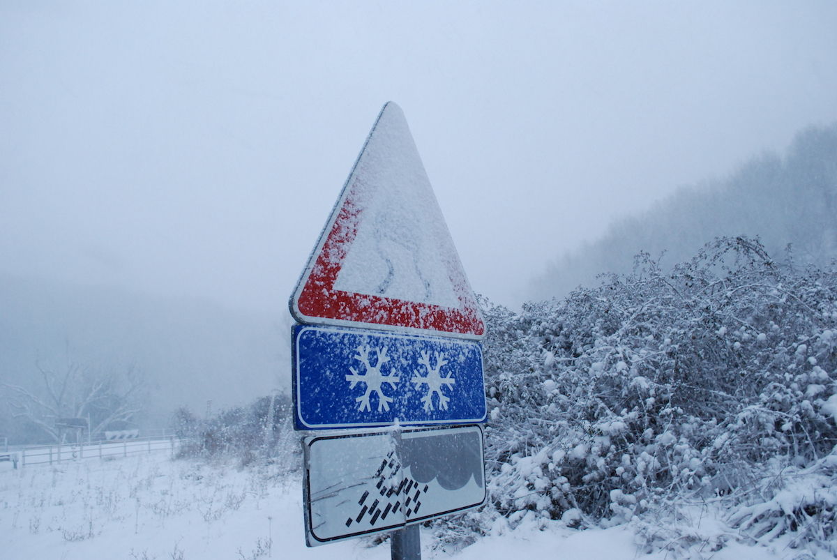 Nevica sulle cime del Gennargentu
