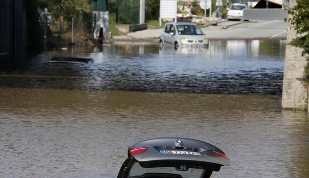 Alluvione in Costa Azzurra generata da un mix di correnti