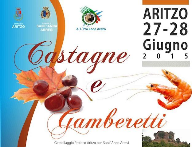 Prima edizione di Castagne e Gamberetti per siglare il gemellaggio con Sant'Anna Arresi