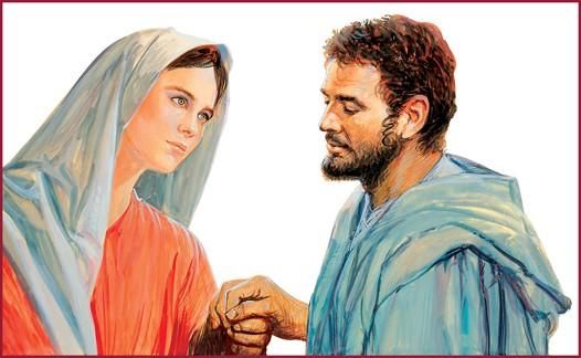 Giuseppe e Maria in attesa