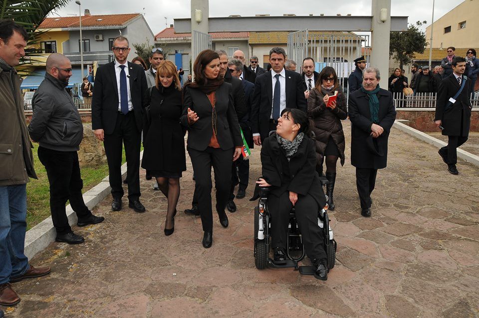 La presidente Laura Boldrini inaugura la nuova ala del museo Giganti Mont'e Prama
