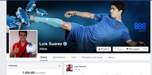 Luis Suarez insultato su Facebook: gli utenti si scatenano