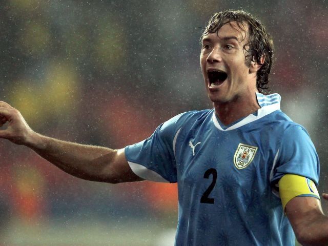 Il capitano dell'Uruguay Diego Lugano alla nazione 