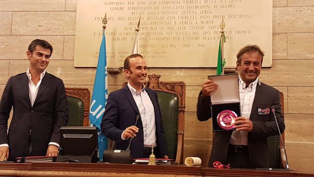 Andrea Mura premiato dal Consiglio comunale di Cagliari