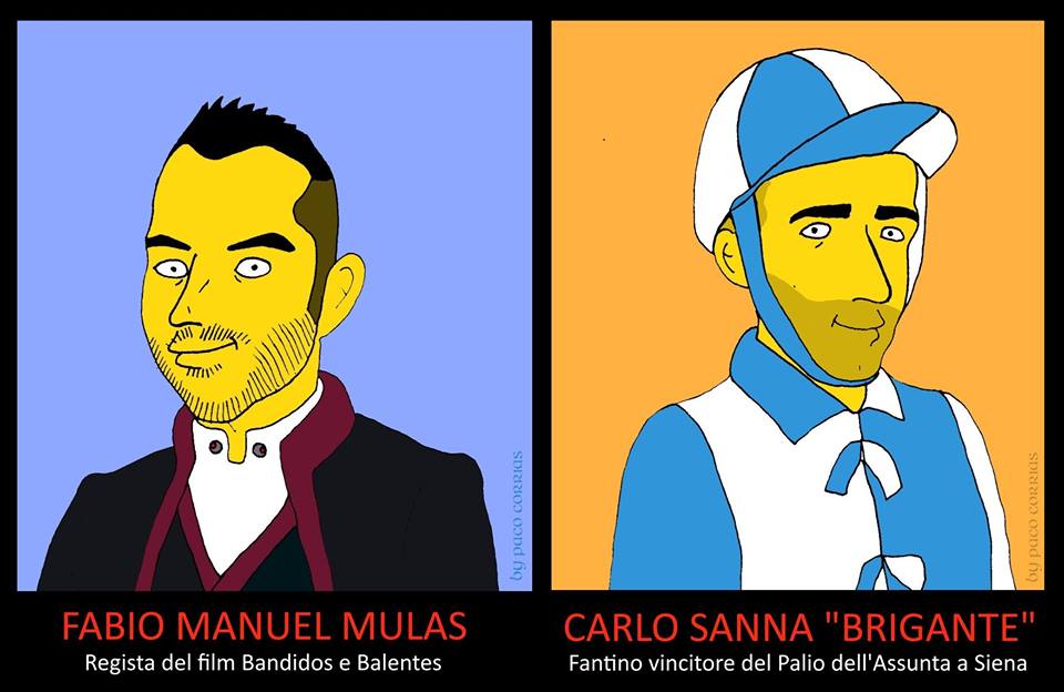 Carlo Sanna e Fabio Mulas simpsonizzati da Paco Corrias, chi sarà il Sardo dell'anno?