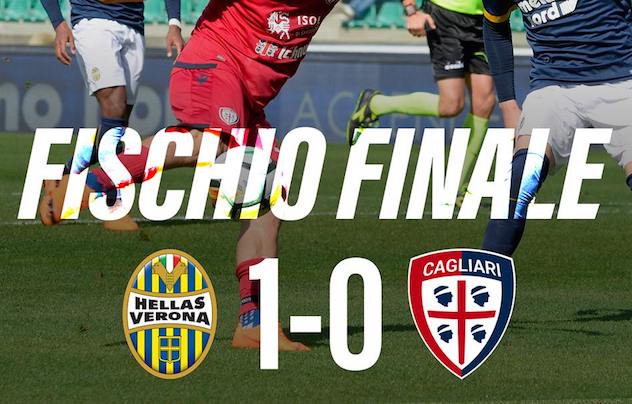 Verona-Cagliari 1-0: altra pessima figura dei rossoblù che ora rischiano seriamente la Serie B