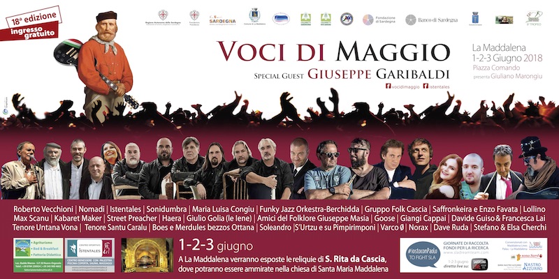 LA MADDALENA | L’evento dell’anno Voci di Maggio 2018 a La Maddalena   