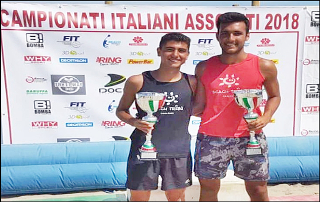 Beach tennis, a Ferrara brillano gli atleti sardi Manenti e Reginato della Beach Tribù