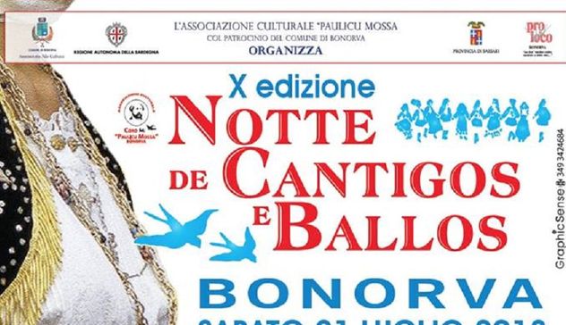 Sabato 21 luglio la decima edizione di “Notte de Cantigos e Ballos”