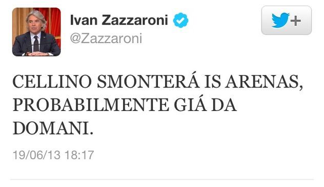 Ivan Zazzaroni su twitter: 