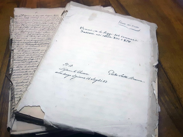 Il manoscritto di Pietro Satta Branca arricchisce l’Archivio storico comunale
