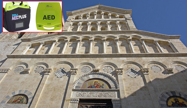 Anche la Cattedrale di Cagliari sarà cardioprotetta: il regalo dei Camperisti sardi 