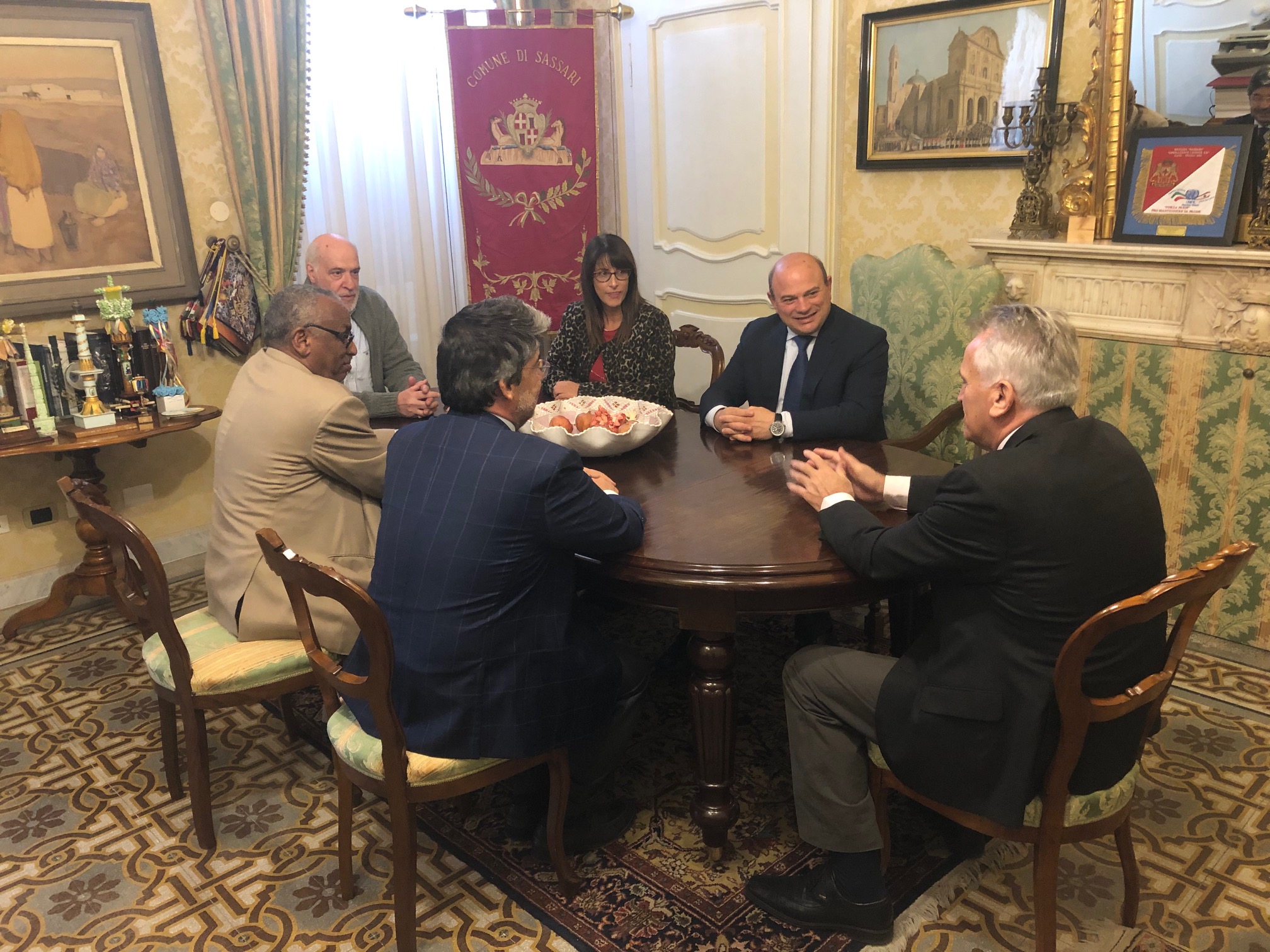 Una delegazione dal Sudan e dalla Repubblica di Macedonia ricevuta a Palazzo Ducale
