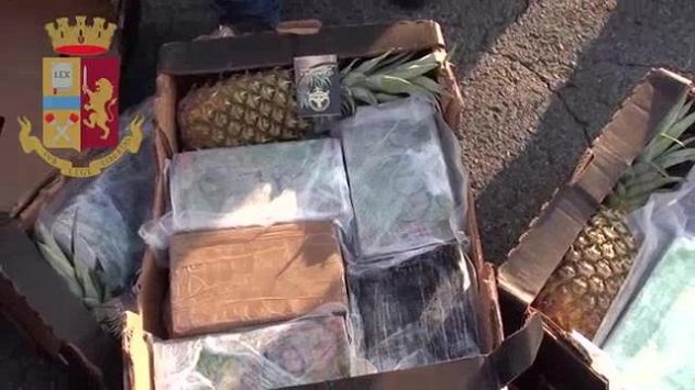 Cocaina da Santo Domingo: imprenditore sardo in manette. La droga nascosta fra gli ananas