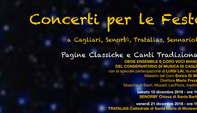 Sette appuntamenti per i “Concerti per le feste” del Conservatorio