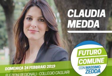 Regionali 2019. Claudia Medda candidata nella lista civica Futuro Comune